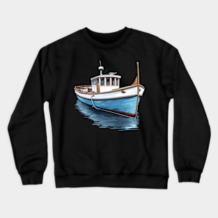 Boating experiences encompass serene relaxation design Crewneck Sweatshirt